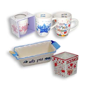 מכירת כלי מילוי מקרמיקה לסידורים, ספלים, קרמיקות לשוקולדים, ממתקים וממתקיות בסיטונאות